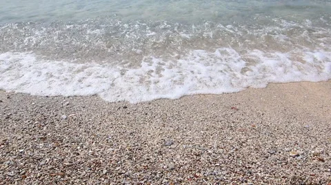 Sea Beach And Small Wave Stock Footage 49320003