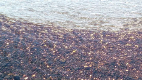 Sea beach in the evening sun Stock-Footage 259305735