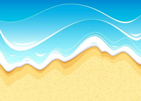 Sea beach Stock Illustration
