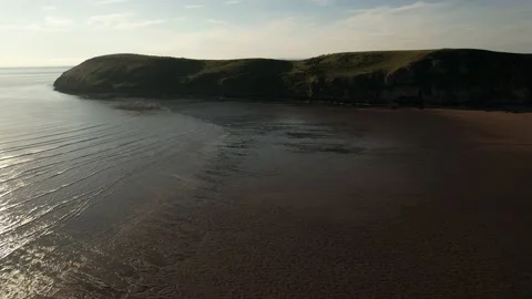 Sea beach with nice waves and sun relection Stock Footage 168712465