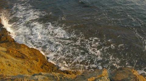 Sea beach in storm Video stock 44103805