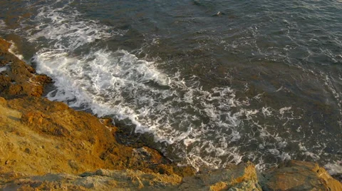 Sea beach in storm  (slow motion) Stock-Footage 44102497