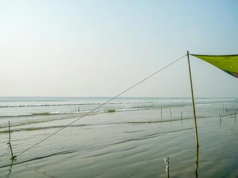 The sea beach of  udaipur Stock Photos