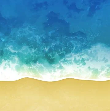 Sea beach vector background Stock Illustration