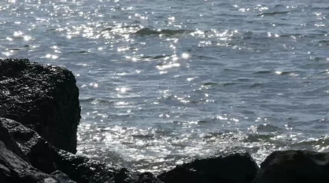Sea beach wave Stock Footage 63953619
