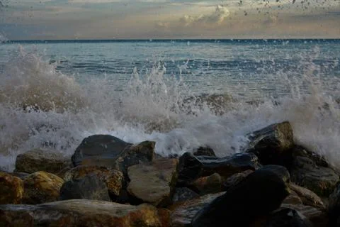 Sea  beach wave Stock-Fotos