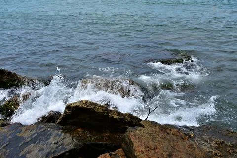 Sea  beach wave Stock Photos