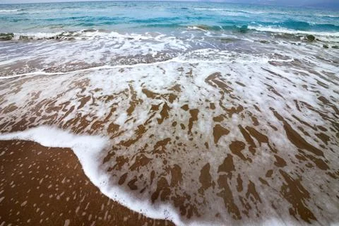 Sea beach with waves Stock Photos
