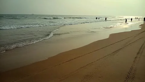 Sea Beach, waves, slow motion Stock-Footage 287951077