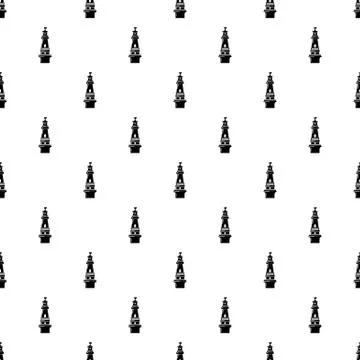 Sea beacon pattern vector seamless Illustrazione stock