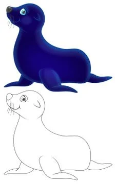 Sea bear Stock Illustration