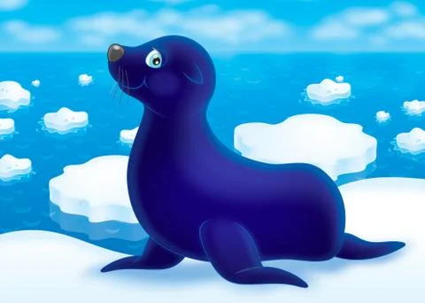 Sea bear Stock Illustration