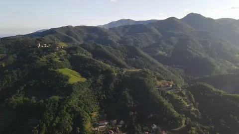 The sea behind the mountains Video stock 137545521