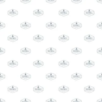 Sea bell pattern vector seamless Stock Illustration