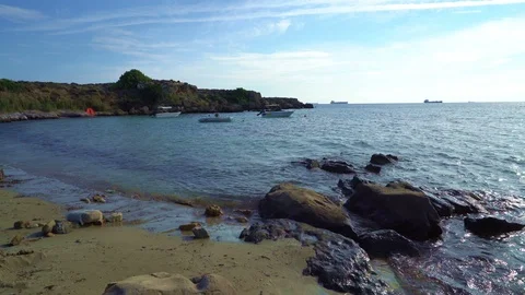 Sea between rocks Stock Footage 111723520