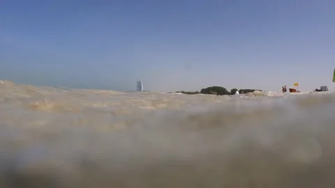 Sea big waves, waves in the ocean, at sunset, slow motion Stock Footage 237010224