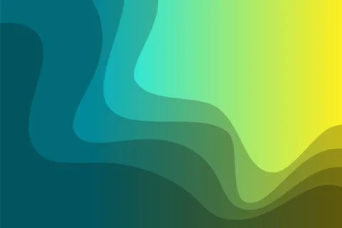 Sea blue vector template with abstract lines. Shining gradient illustration Stock Illustration