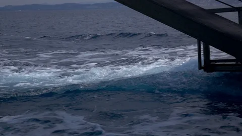 Sea from the boat 2 Stock Footage 114429516