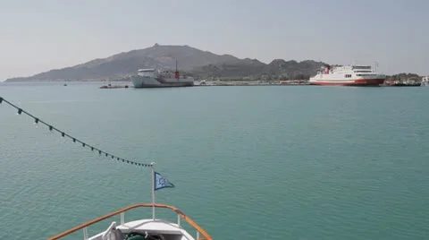 Sea From The Boat Stock Footage 11627624
