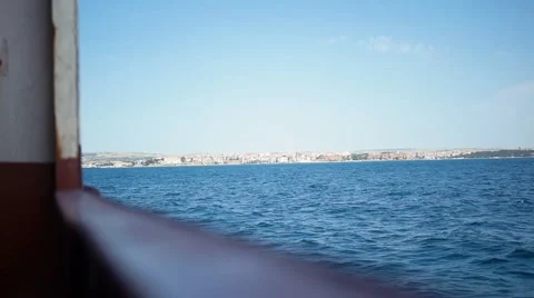 Sea from the Boat Stock Footage 53288087