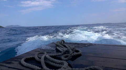 Sea from the boat Stock Footage 114420069