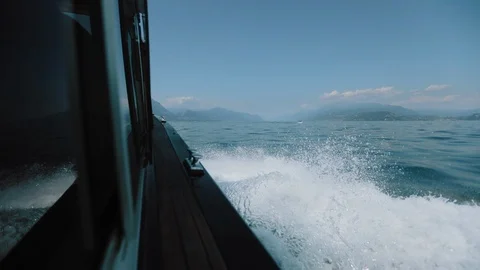 Sea. Boat At Speed. Stock-Footage 107423919