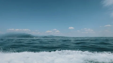 Sea. Boat At Speed. Stock-Footage 107423997