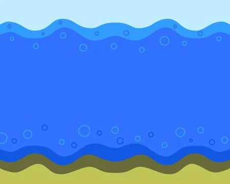 Sea-bordrer Stock Illustration