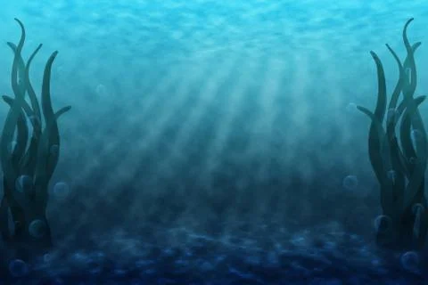 Sea bottom background Illustration