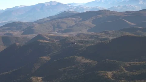 Sea of Brown Hills Stock Footage 84332029