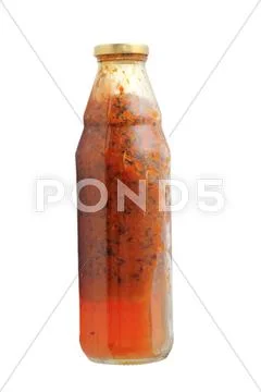Sea buckthorn berries with honey Stock Photos