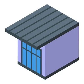 Sea bungalow icon isometric vector. Beach house Stock-Illustration