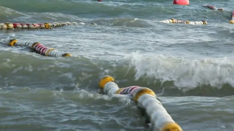 Sea buoy Stock Footage 25646135