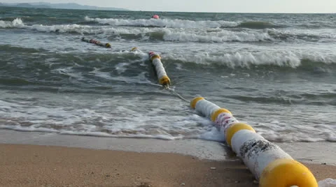 Sea buoy Stock Footage 25646369