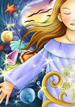 The Sea Calling Illustration Stock Illustration