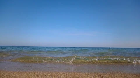 The sea is calm, the sky without clouds Stock Footage 41928167