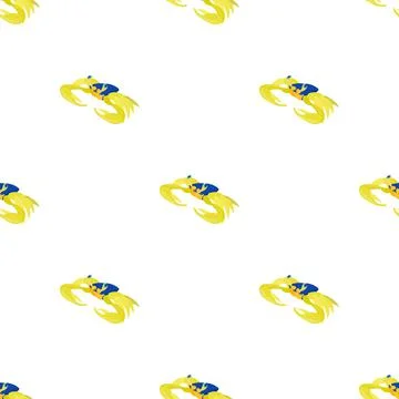 Sea cancer pattern seamless vector Illustrazione stock