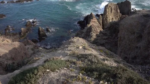The sea in the cape cap under the blue sky Video stock 90960481