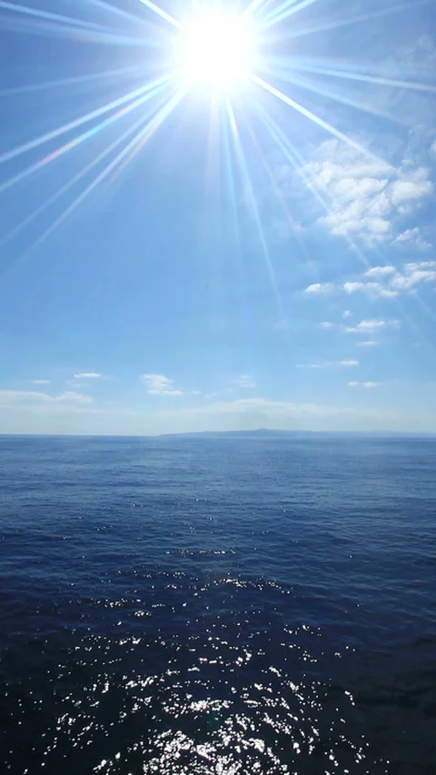 Sea, Cape Hedo, and Rays of Sunshine Stock Footage 324916900