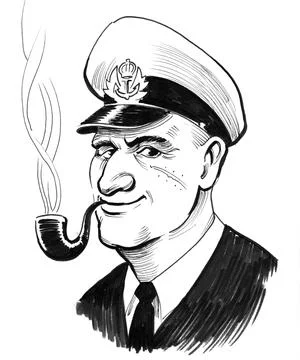 Sea captain Stock Illustration