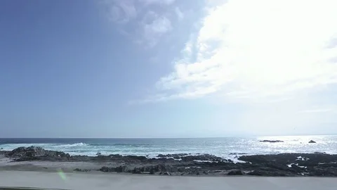 Sea from car view Vídeos de archivo 77053705