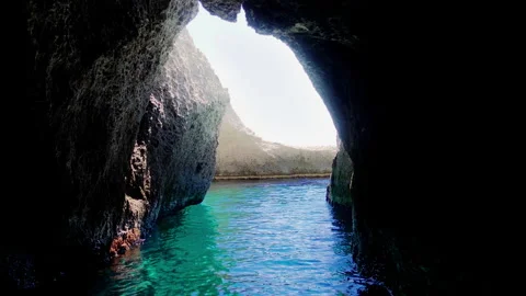 Sea Cave Stock Footage 165206260
