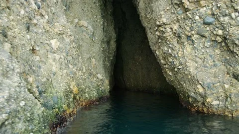 Sea cave interior. Stock Footage 203481552