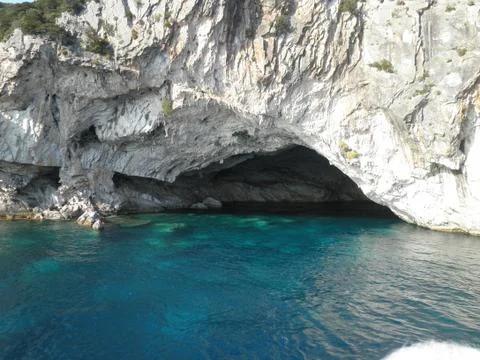 Sea cave Foto stock