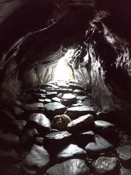 Sea Cave Three Stock Photos