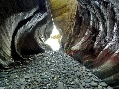 Sea Cave Two Stock Photos
