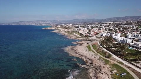Sea by Chlorakas  Cyprus Stock Footage 149405861