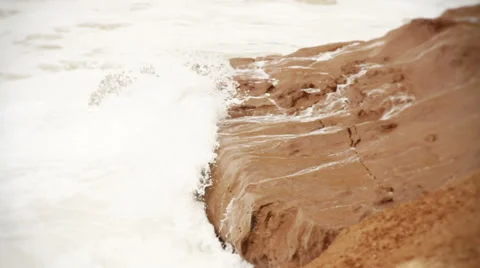 Sea Clay Rock Stock Footage 40711688