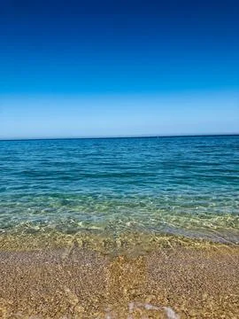 Sea is like a clear mirror Stock Photos