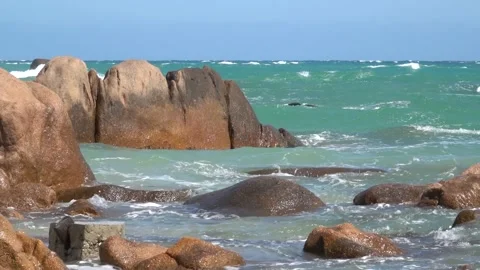 Sea Cliff and Waves Stock Footage 239166308
